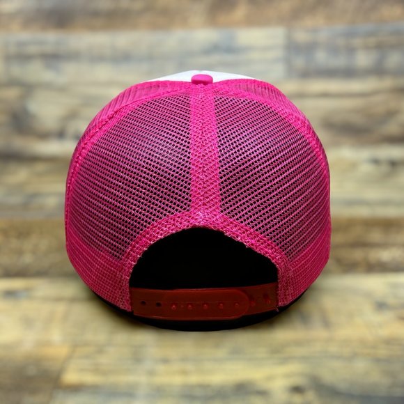 Jolly Rancher Unisex Trucker Hat Pink Snapback Vintage Retro Candy Baseball Cap - Picture 5 of 8